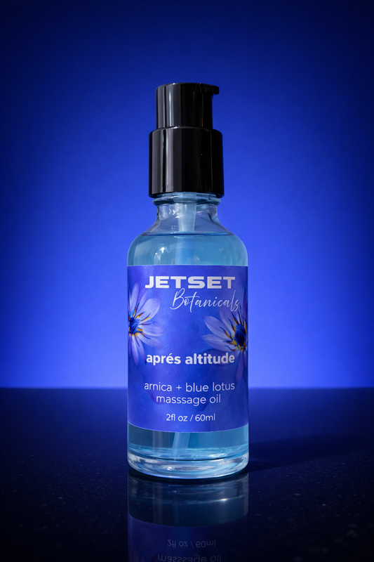 aprés altitude arnica + blue lotus massage oil
